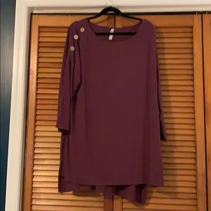 3/4 sleeve cotton tunic